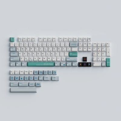 996 104+24 Cherry MX PBT Dye-subbed Keycaps Set for Mechanical Keyboard GK61 64 68 87 96 980 104 108